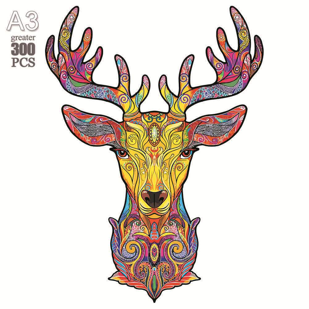Wooden Animal Jigsaw Puzzle - Deer
