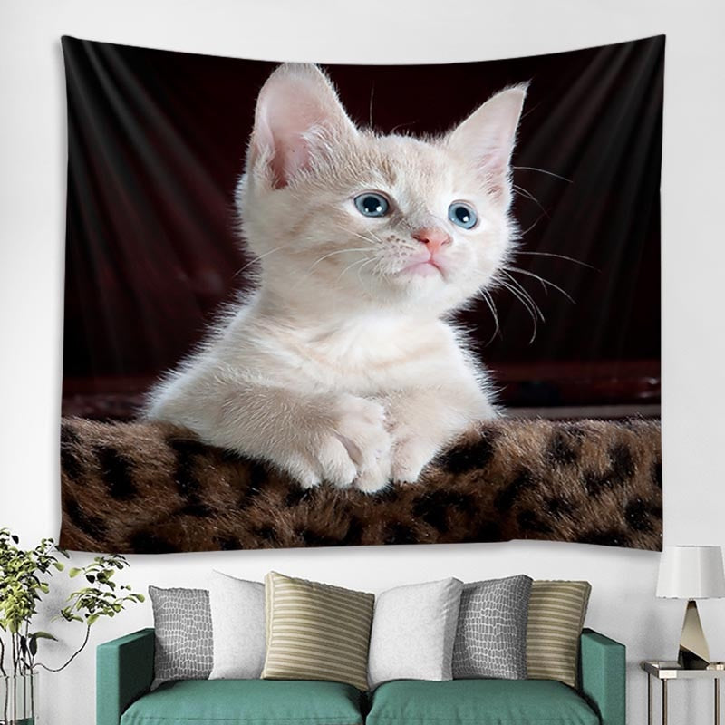 3D Cat Tapestry - Cat Tapestry