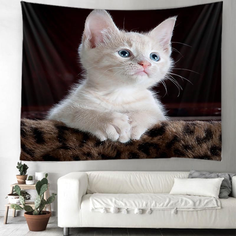 3D Cat Tapestry - Cat Tapestry