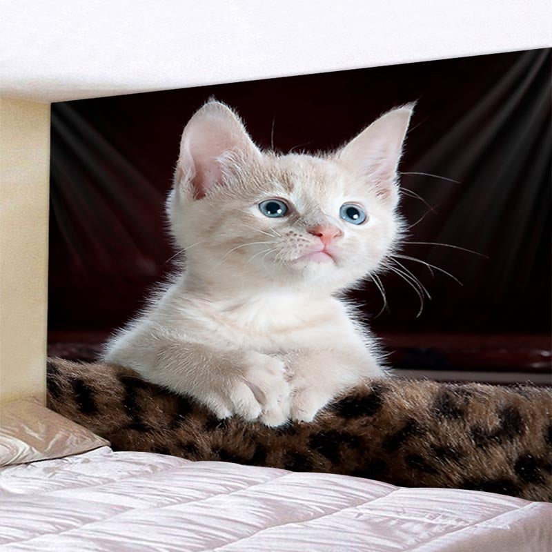 3D Cat Tapestry - 90x60cm - Cat Tapestry