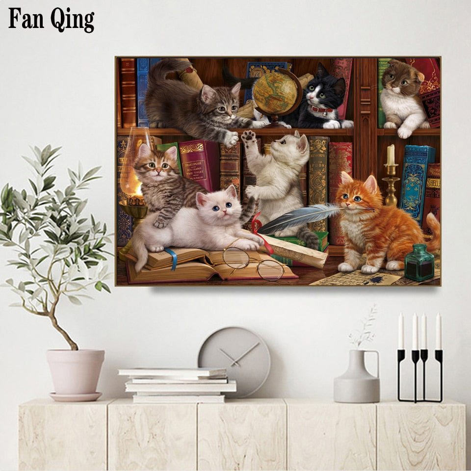 5D Diamond Painting Cat