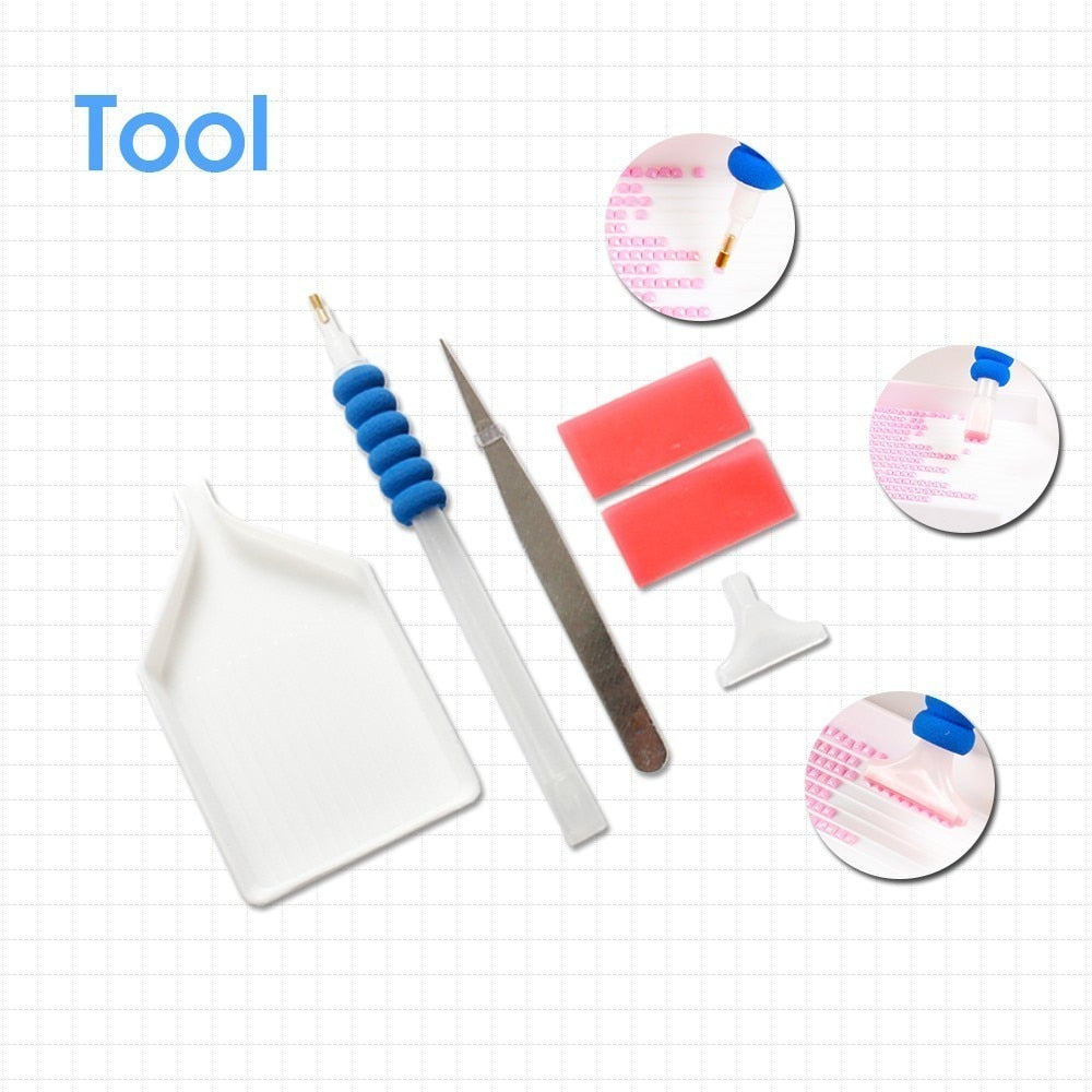 Abstract Cat Diamond Painting