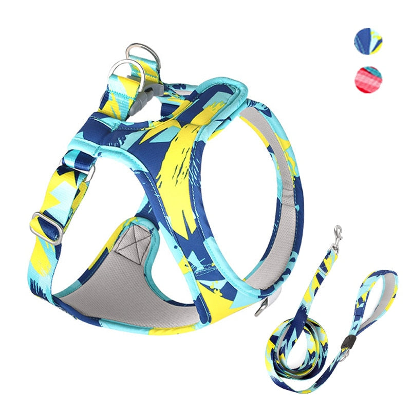 Abstract Secure Cat Harness - cat harness leash