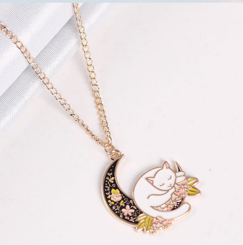 Acrylic Cat Necklace - Cat necklace
