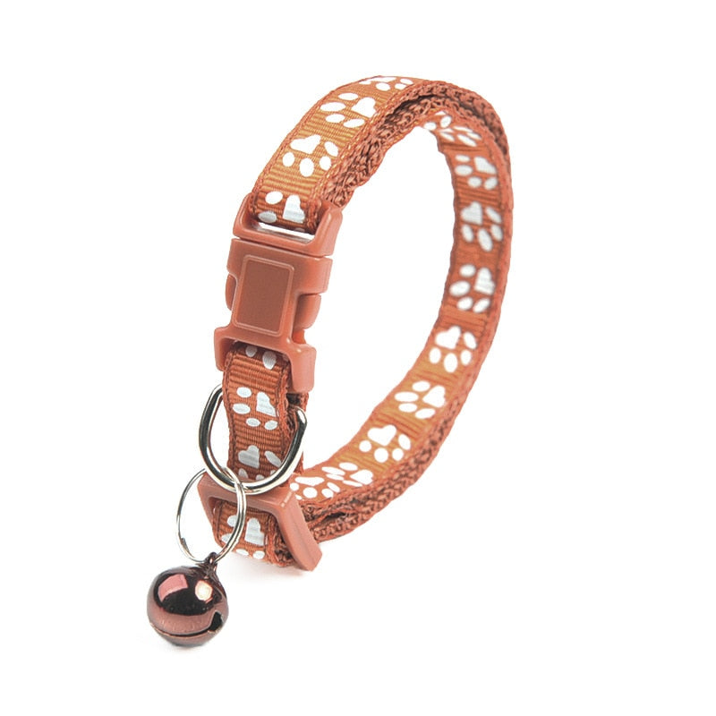 Adjustable Cat Collars - Brown - Cat collars