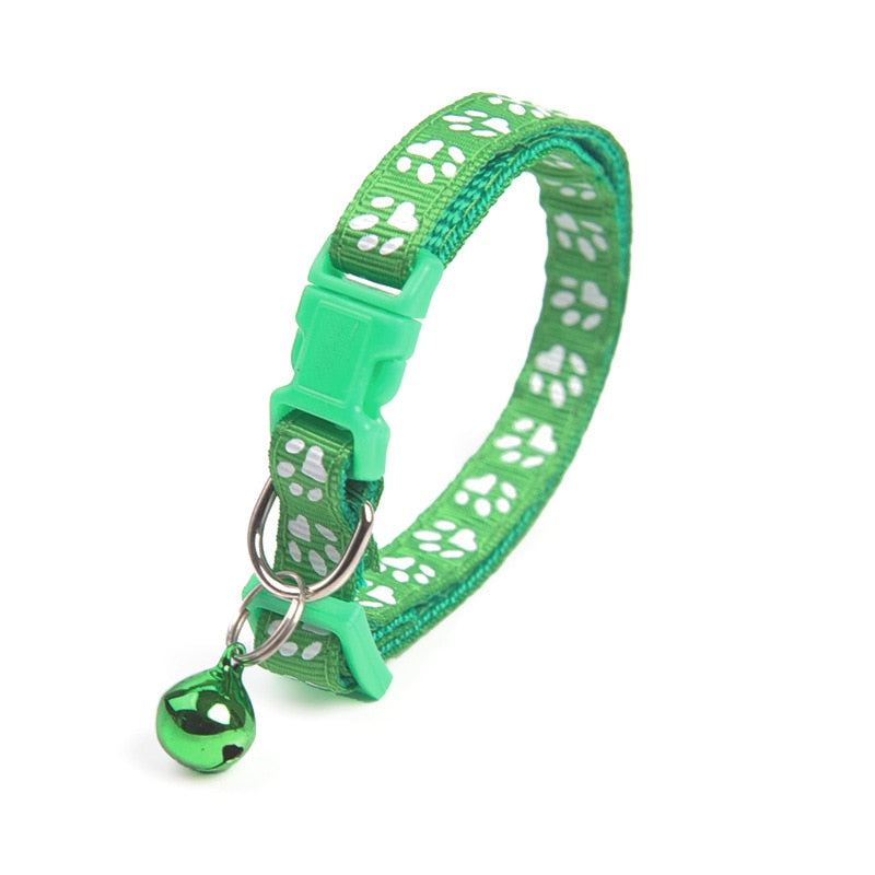 Adjustable Cat Collars - Green - Cat collars