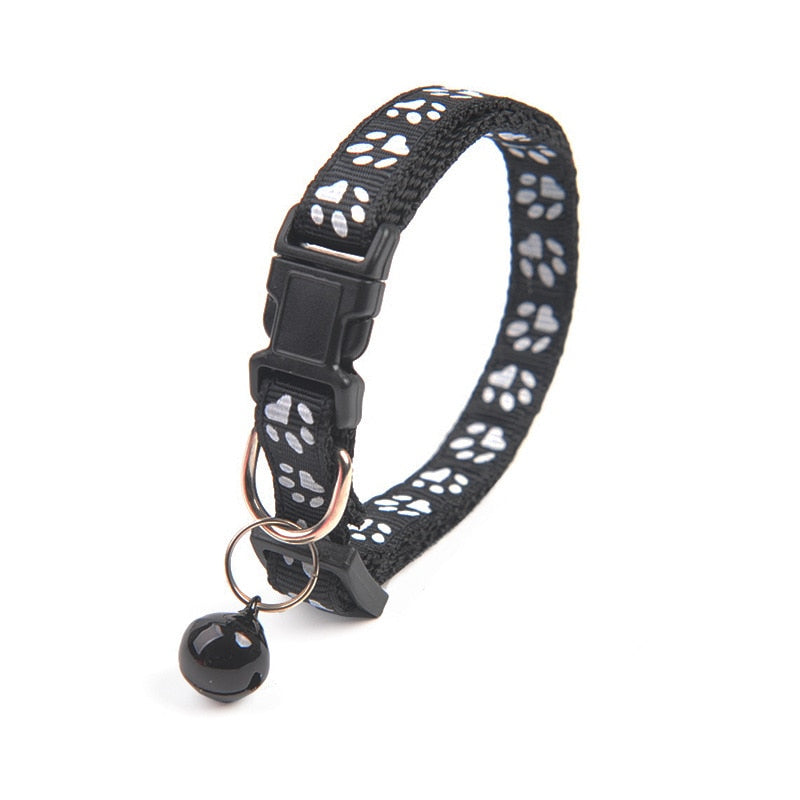 Adjustable Cat Collars - Black - Cat collars