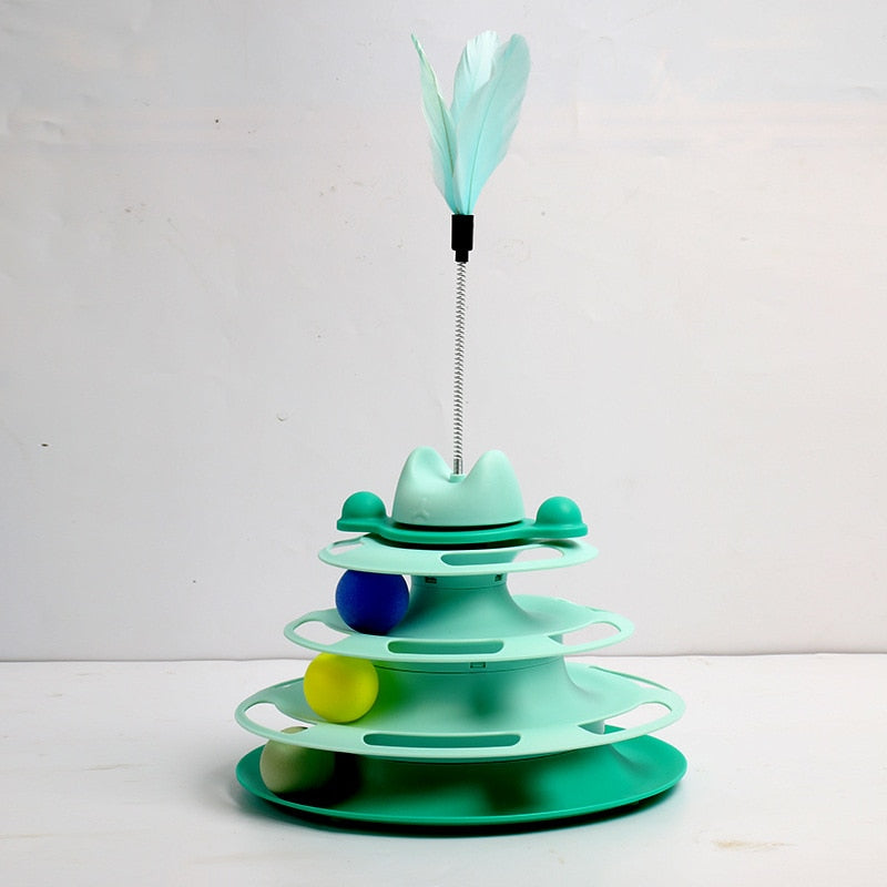 Amusement Plate Cat Toy - Green - Cat Toys
