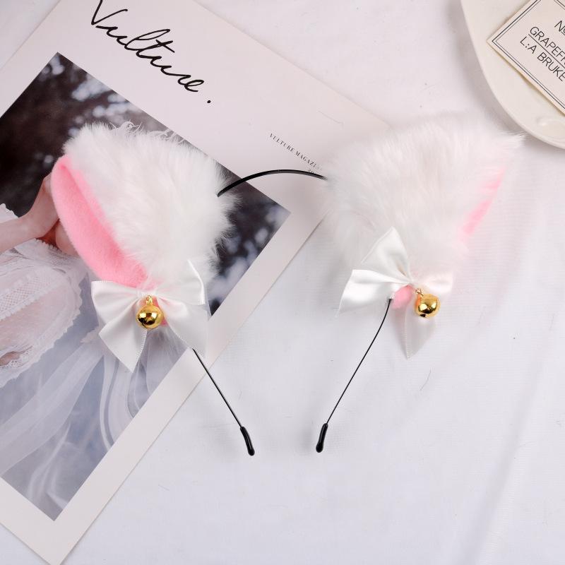 Anime Cat Ears Headband - White - Anime Cat Ears Headband