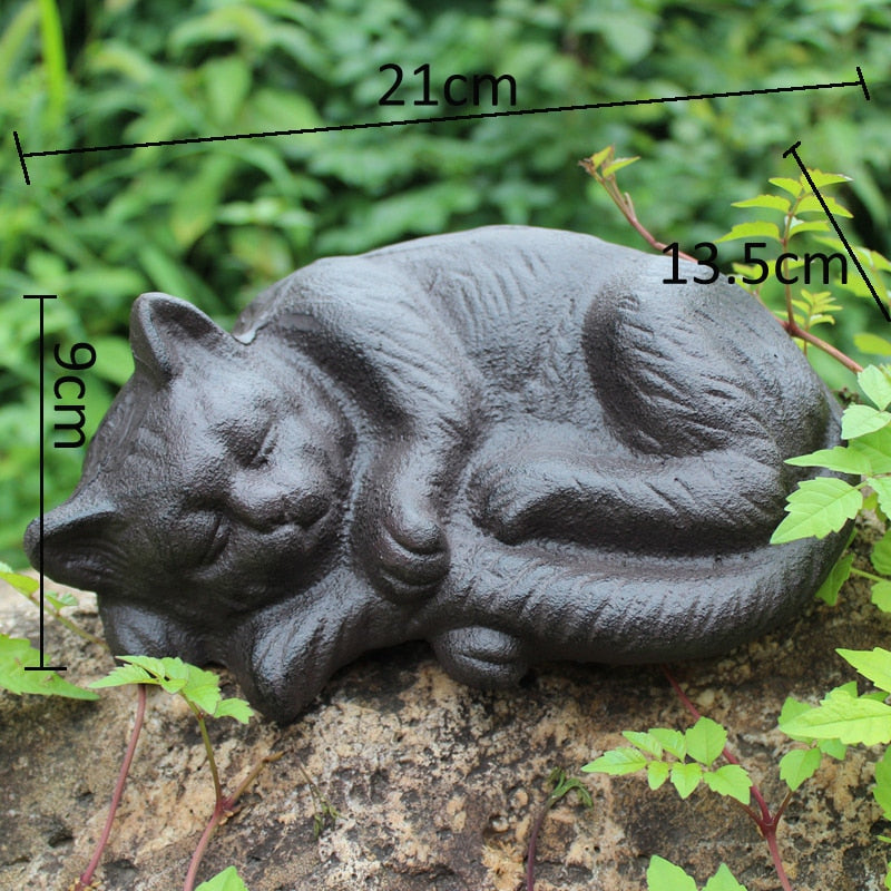 Antique Cat Statue