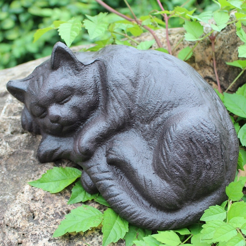 Antique Cat Statue