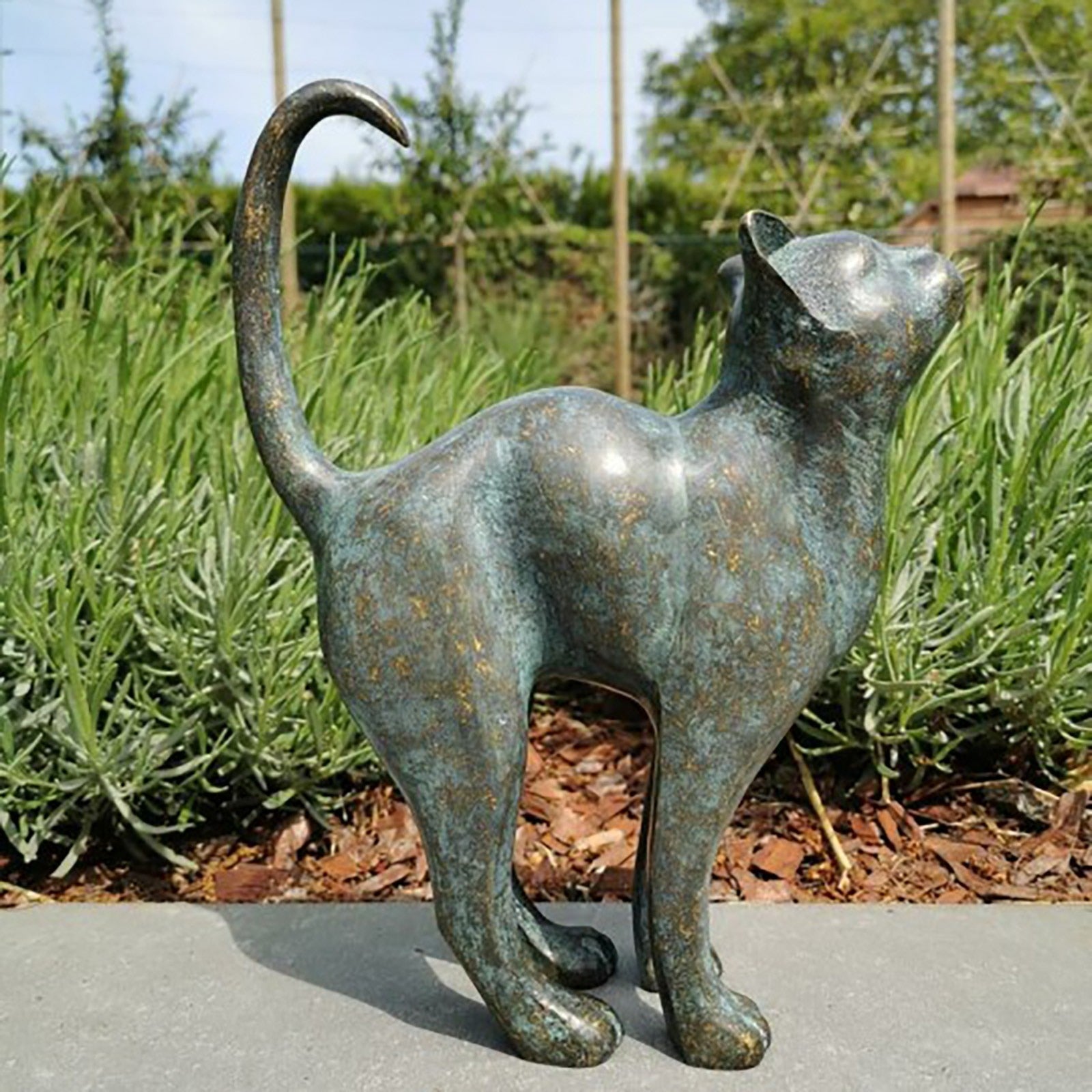 Antique Cat Statue