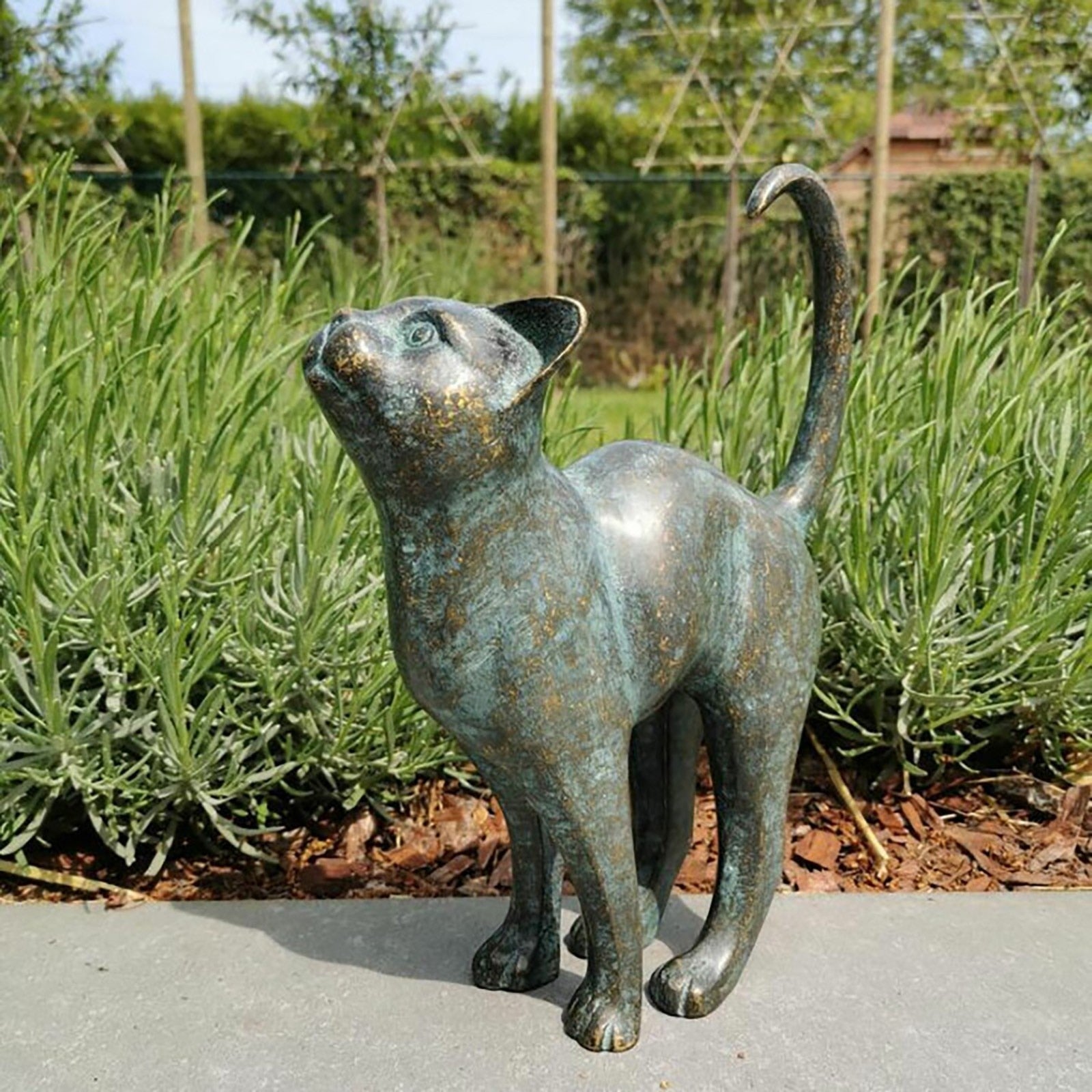 Antique Cat Statue