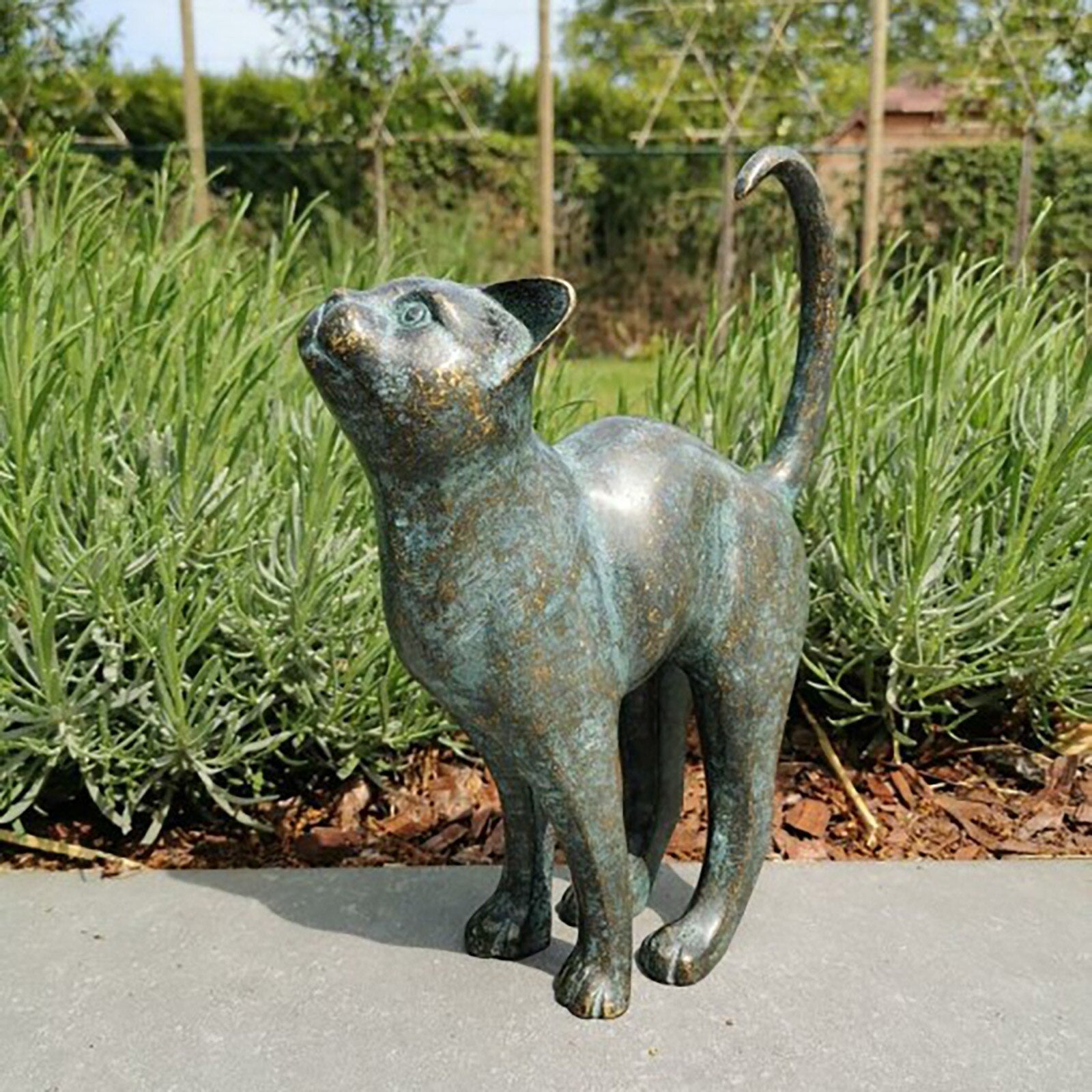 Antique Cat Statue