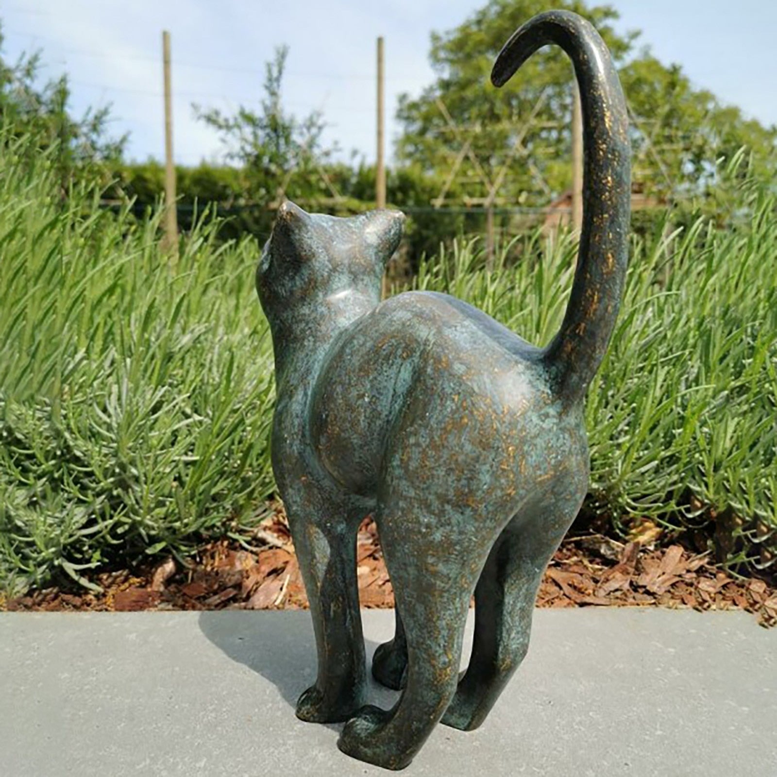 Antique Cat Statue