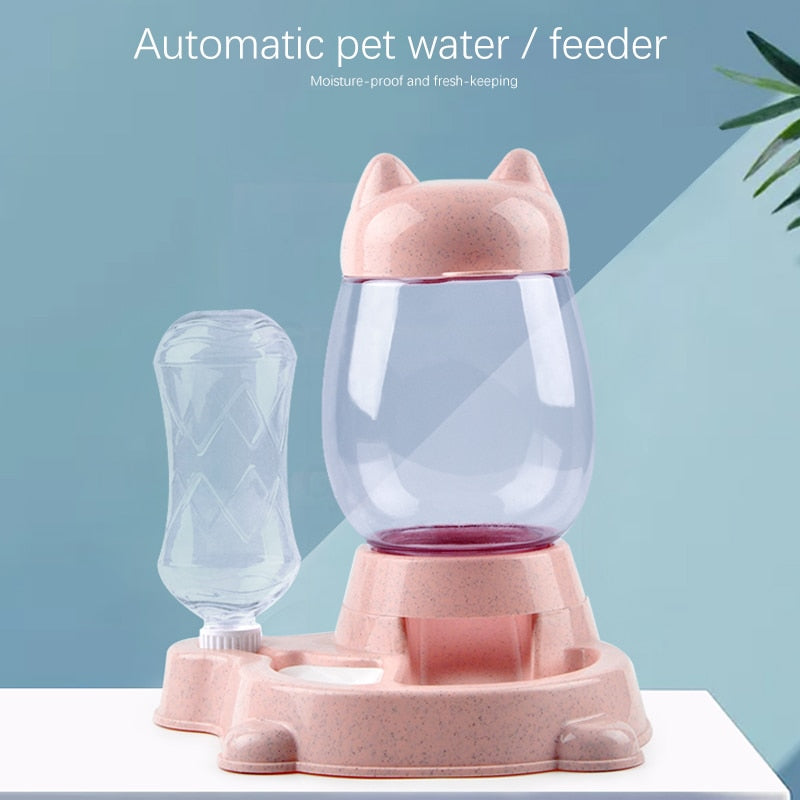 Automatic Cat Food and Water Dispenser - automatic cat food