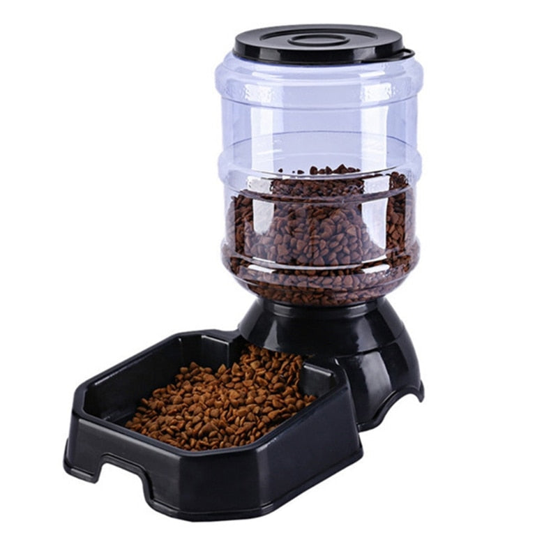 Automatic Food Dispenser Cat - Black - automatic cat food