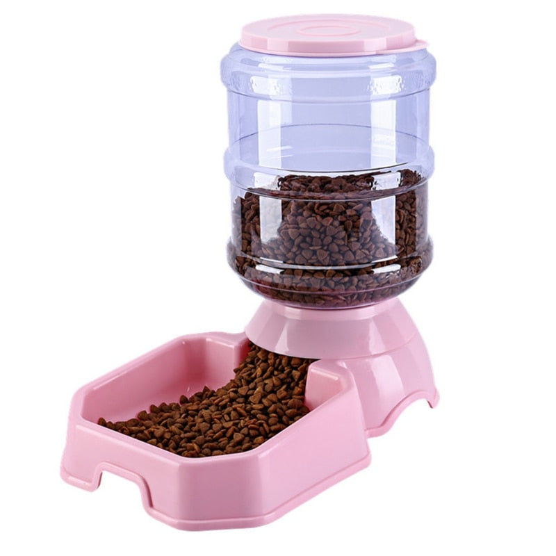 Automatic Food Dispenser Cat - Pink - automatic cat food