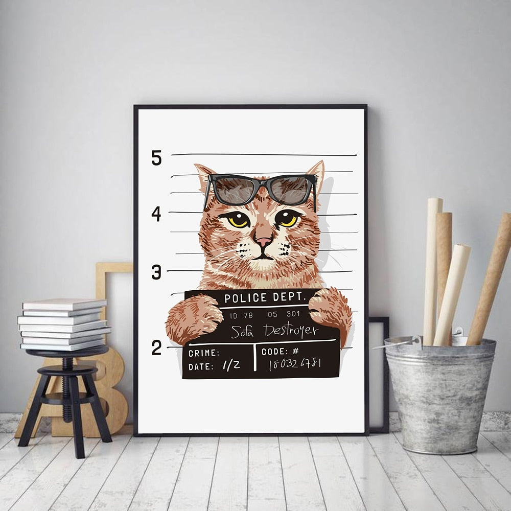 Bad Cat Painting