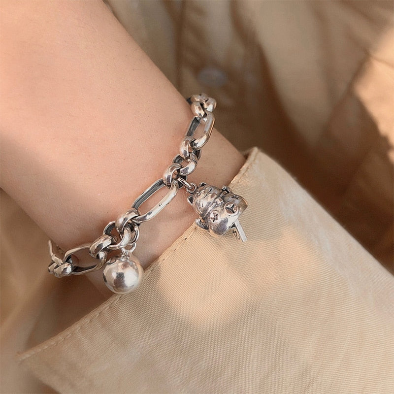 Ball Chain Cat Bracelet - Cat bracelet