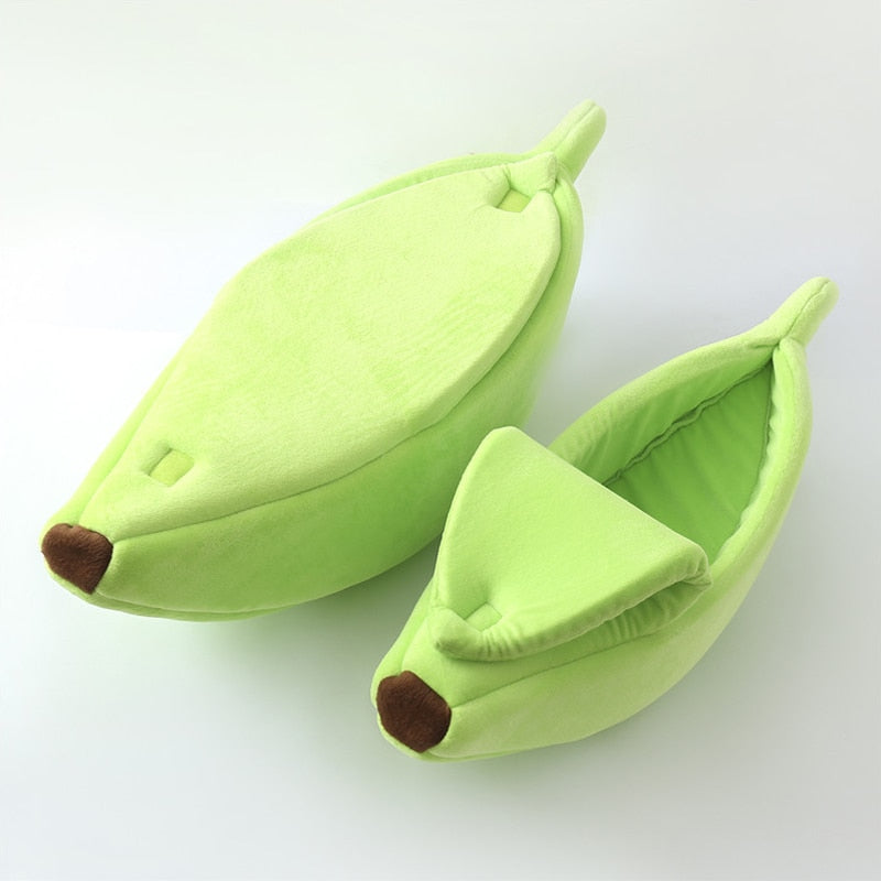 Banana Cat Bed - Green / S