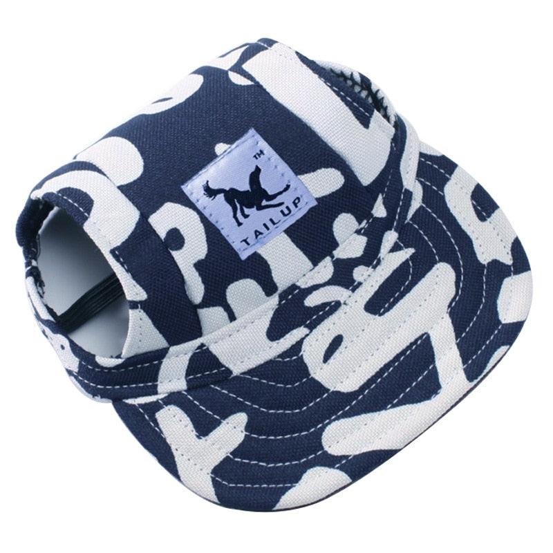 Baseball Hats for Cats - Blue letters / S - Hat for Cats