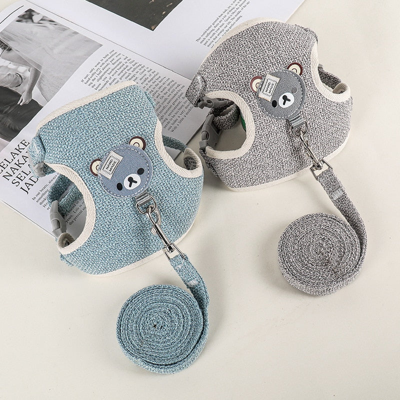 Bear Adjustable Cat Harness - cat harness leash