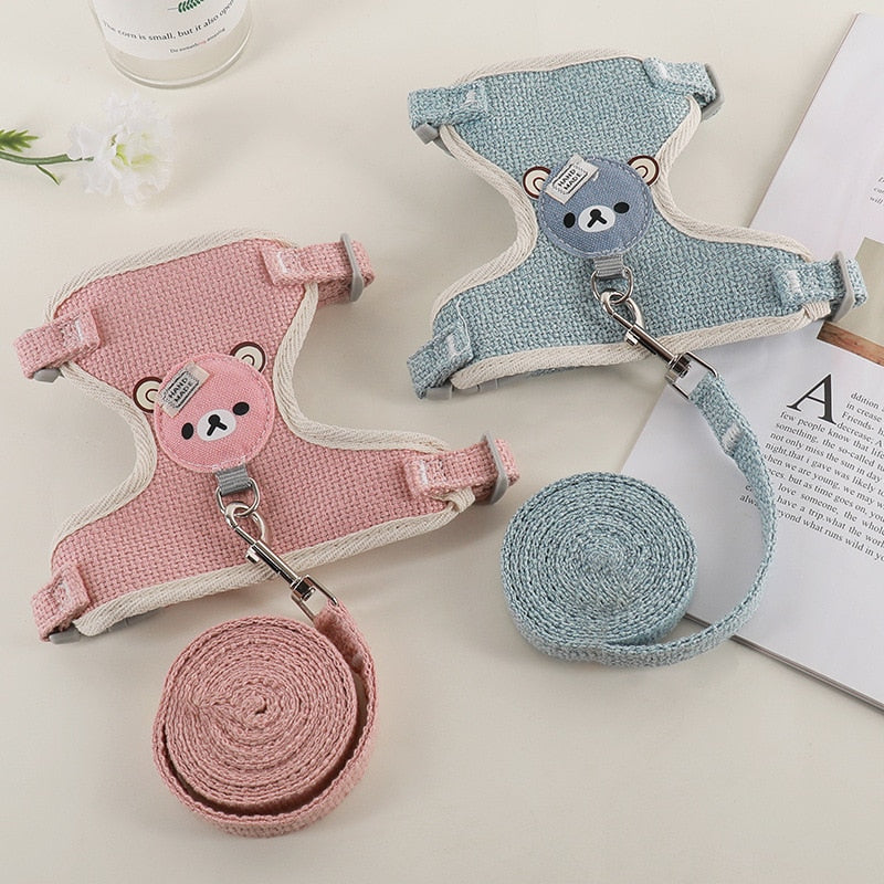 Bear Adjustable Cat Harness - cat harness leash