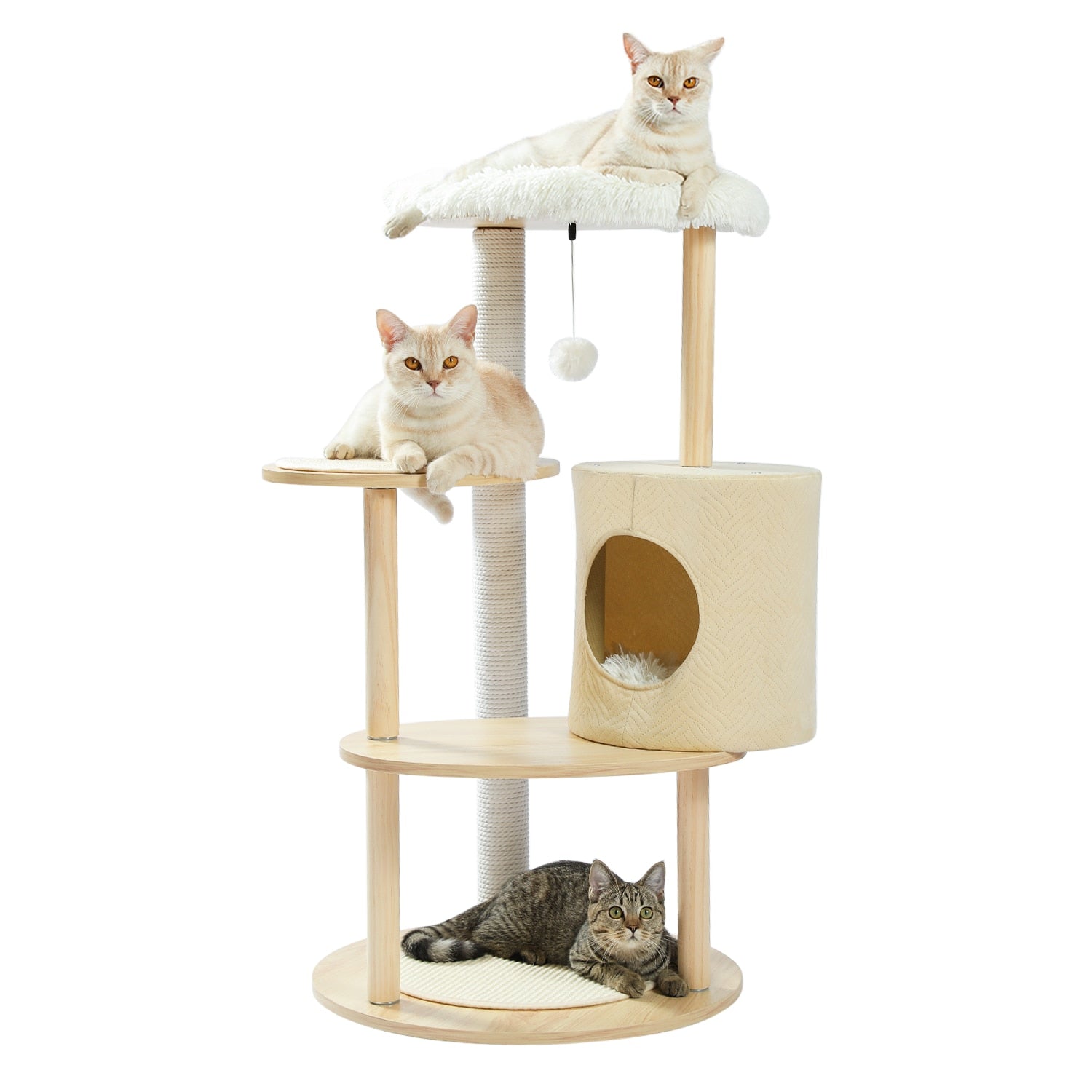 Beige Cat Tree - Beige / L / United States