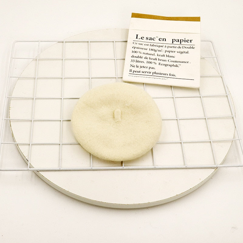 Beret Hat for Cats - Beige / One Size - Hat for Cats