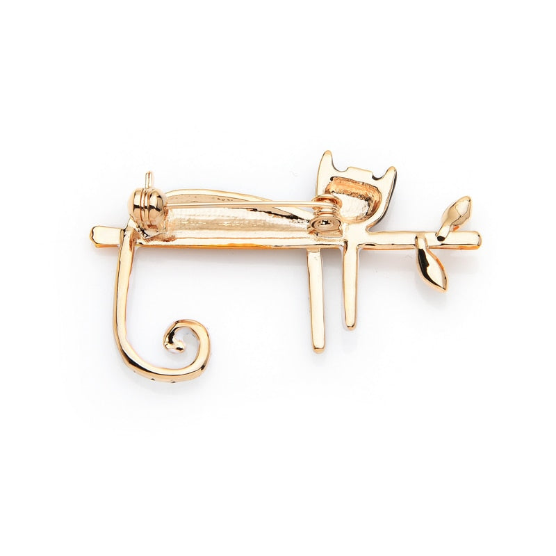 Black and White cat brooch - Black and White cat brooch
