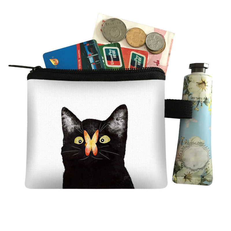 Black and White Cat Purse - Cat purse