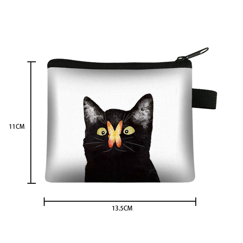 Black and White Cat Purse - Cat purse