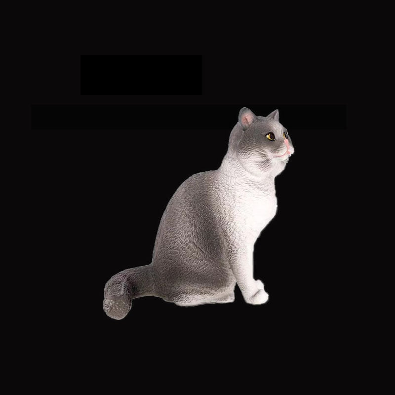 Black and White Cat Statue