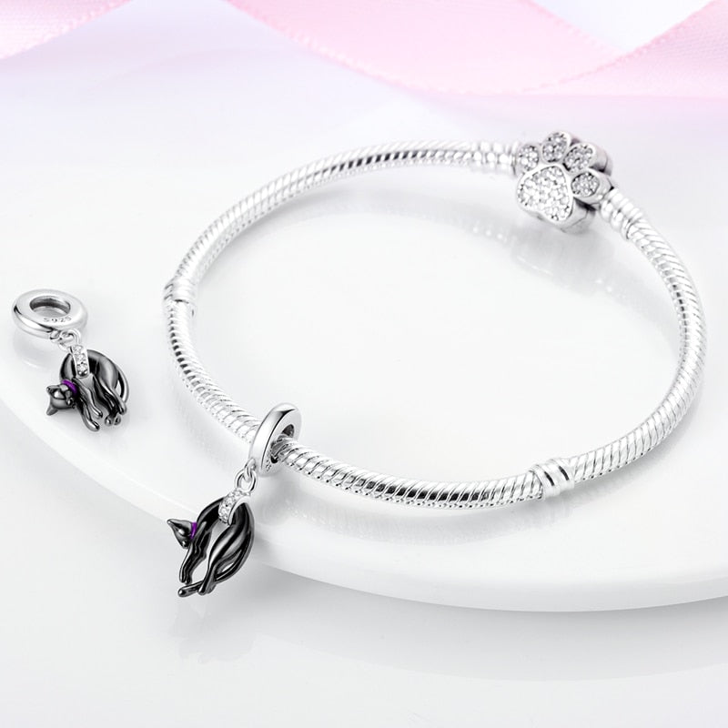 Black Cat Charm - Cat charms