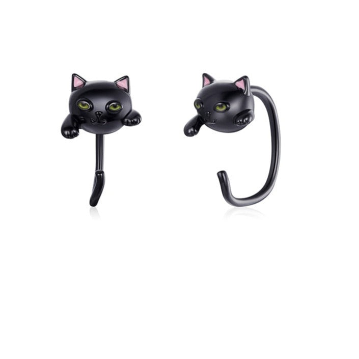 Black Cat Earrings - Cat earrings