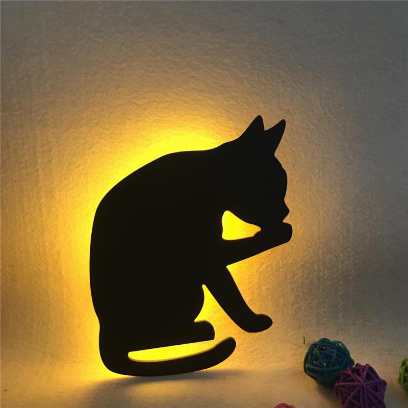 Black Cat Night Light - Scratch / United States