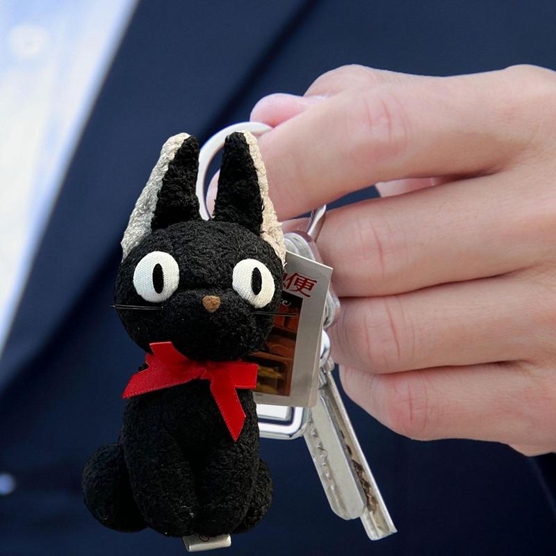 Black Cat Plush Keychain - Cat Keychains