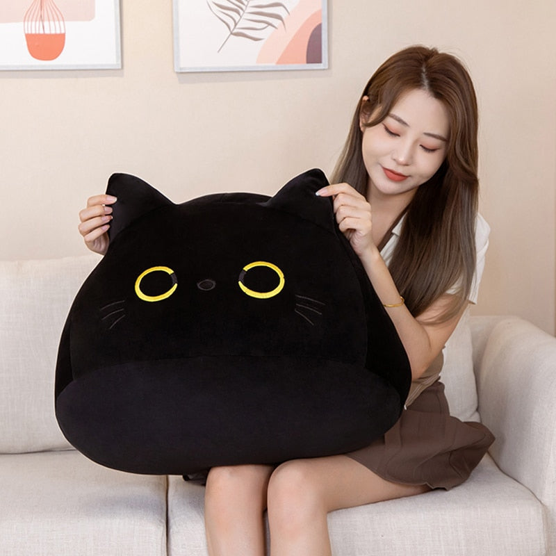 Black Cat Plush Pillow