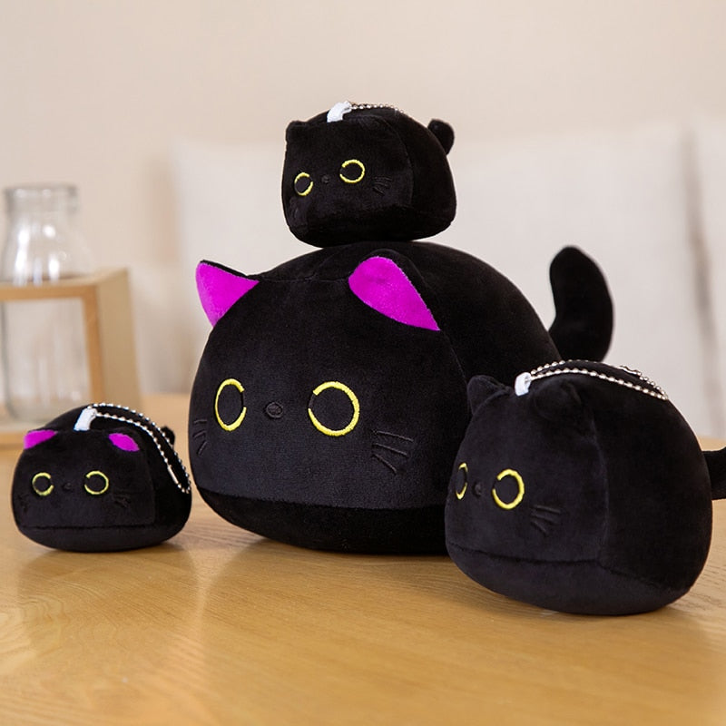 Black Cat Plush Pillow