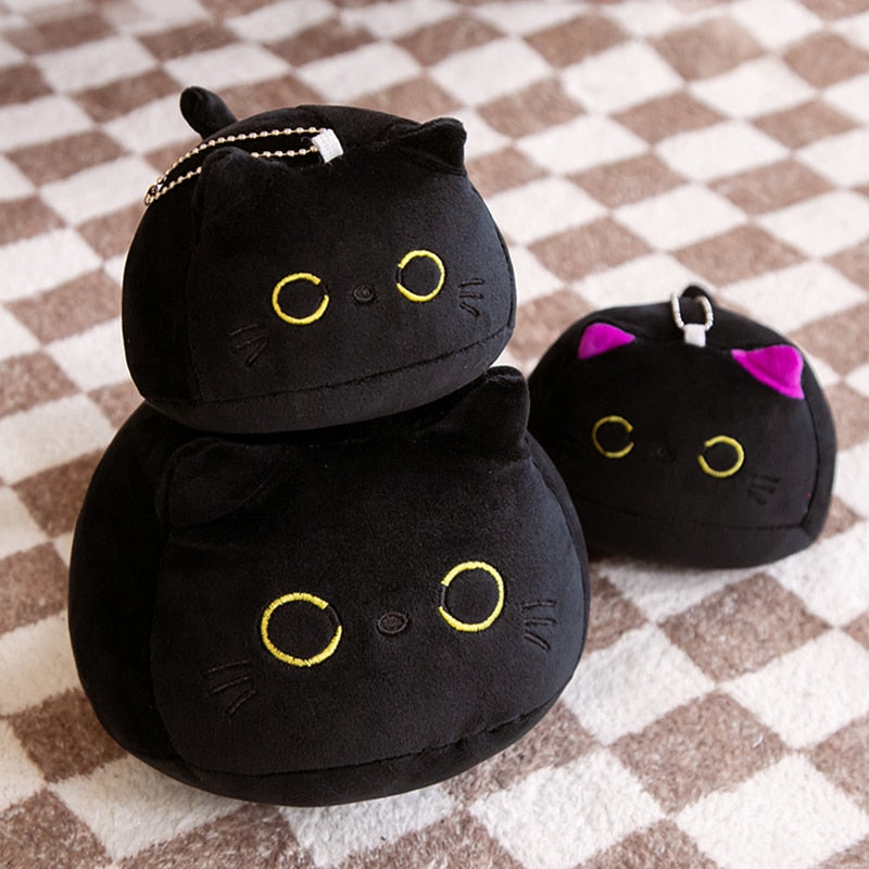 Black Cat Plush Pillow