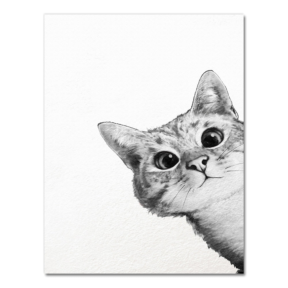 Black Cat Posters and Prints - 13x18cm No Frame / Side
