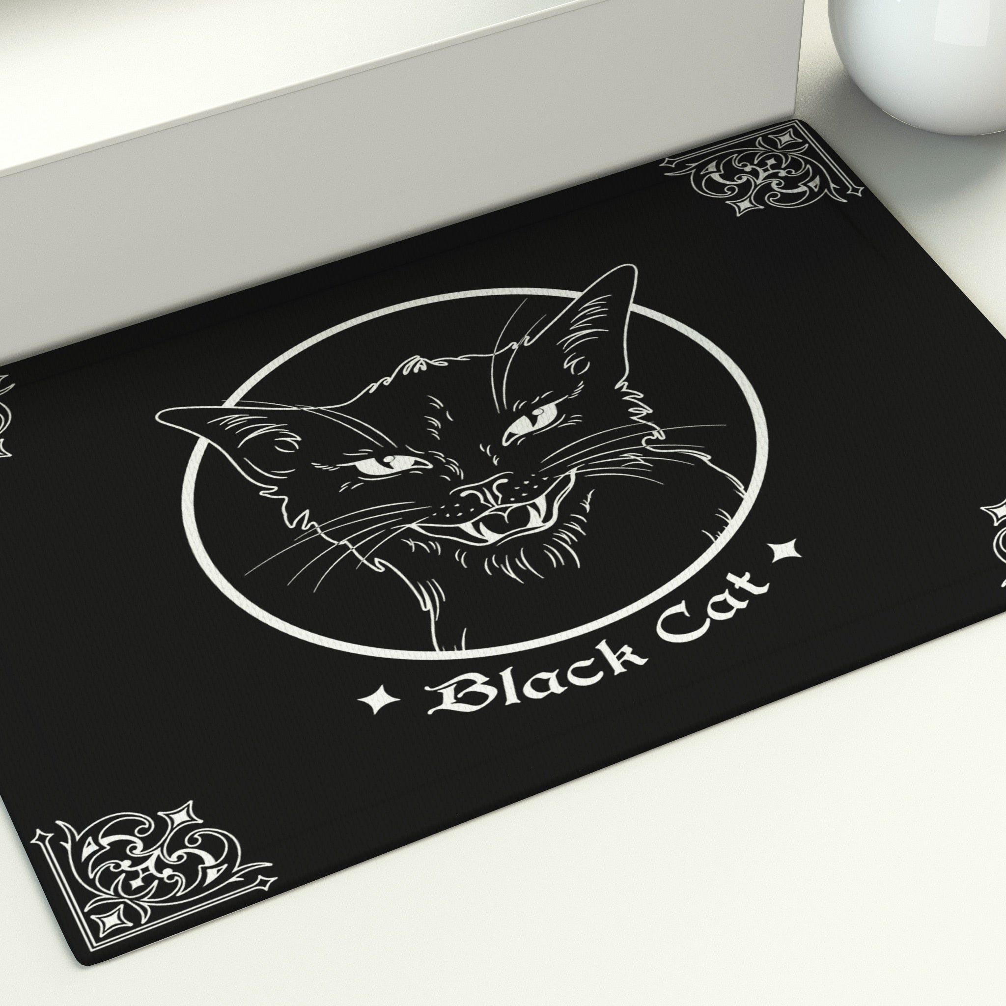 Black Cat Rug - Black Cat / 40x60cm