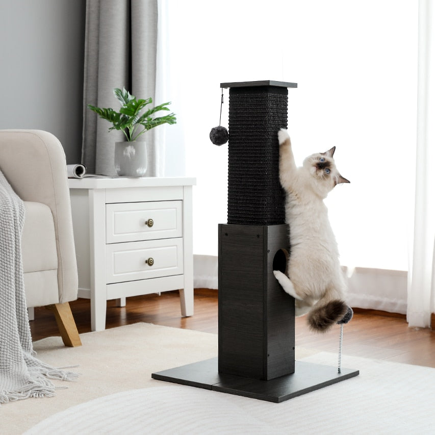 Black Cat Scratch Post - Cat scratching post