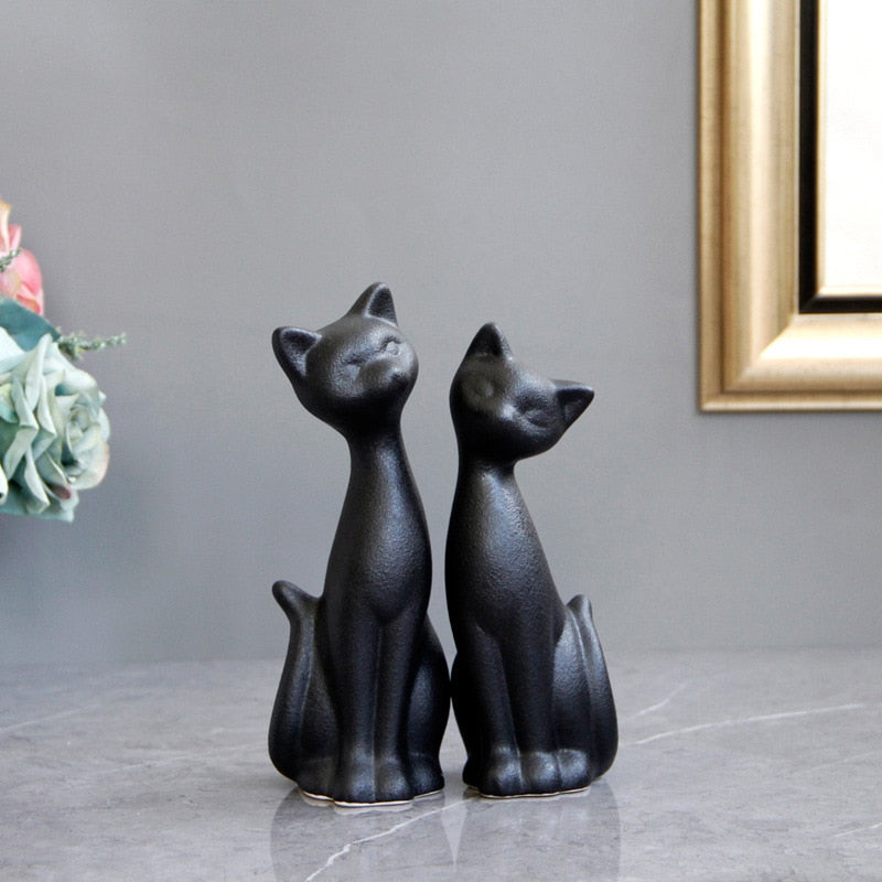 Black Cat Statue