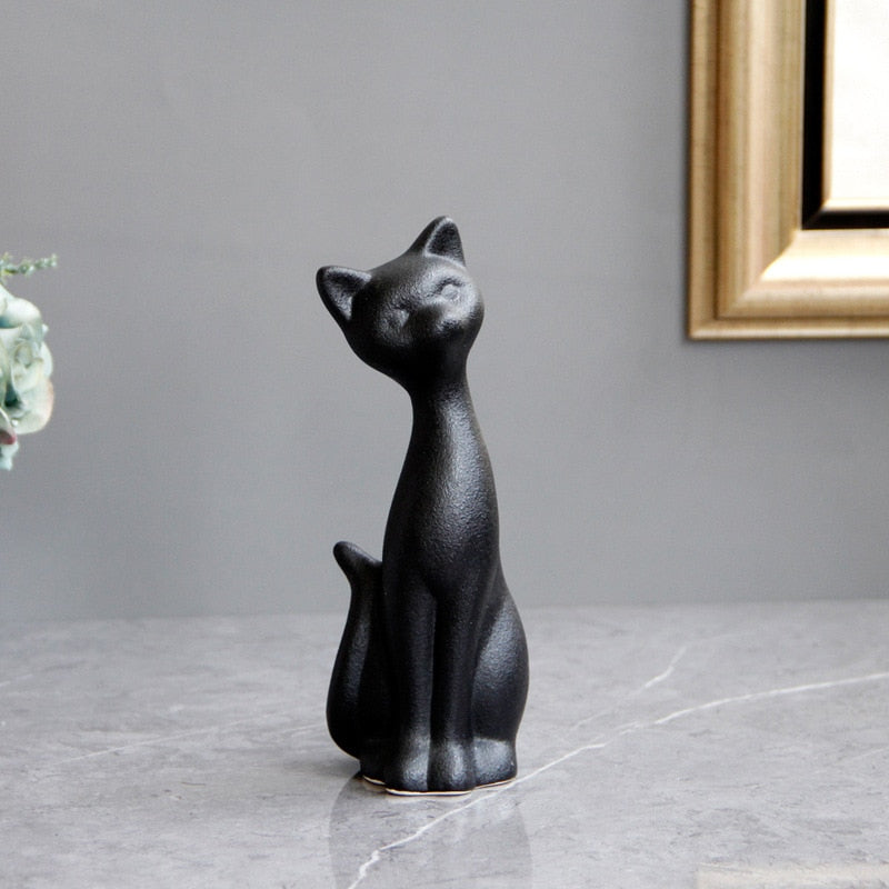 Black Cat Statue