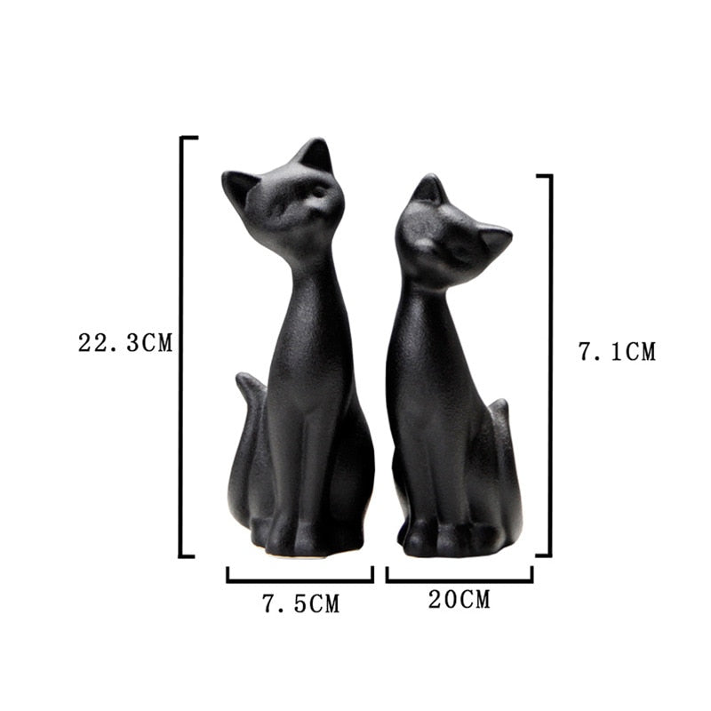 Black Cat Statue