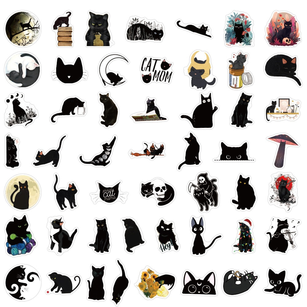 Black Cat Stickers