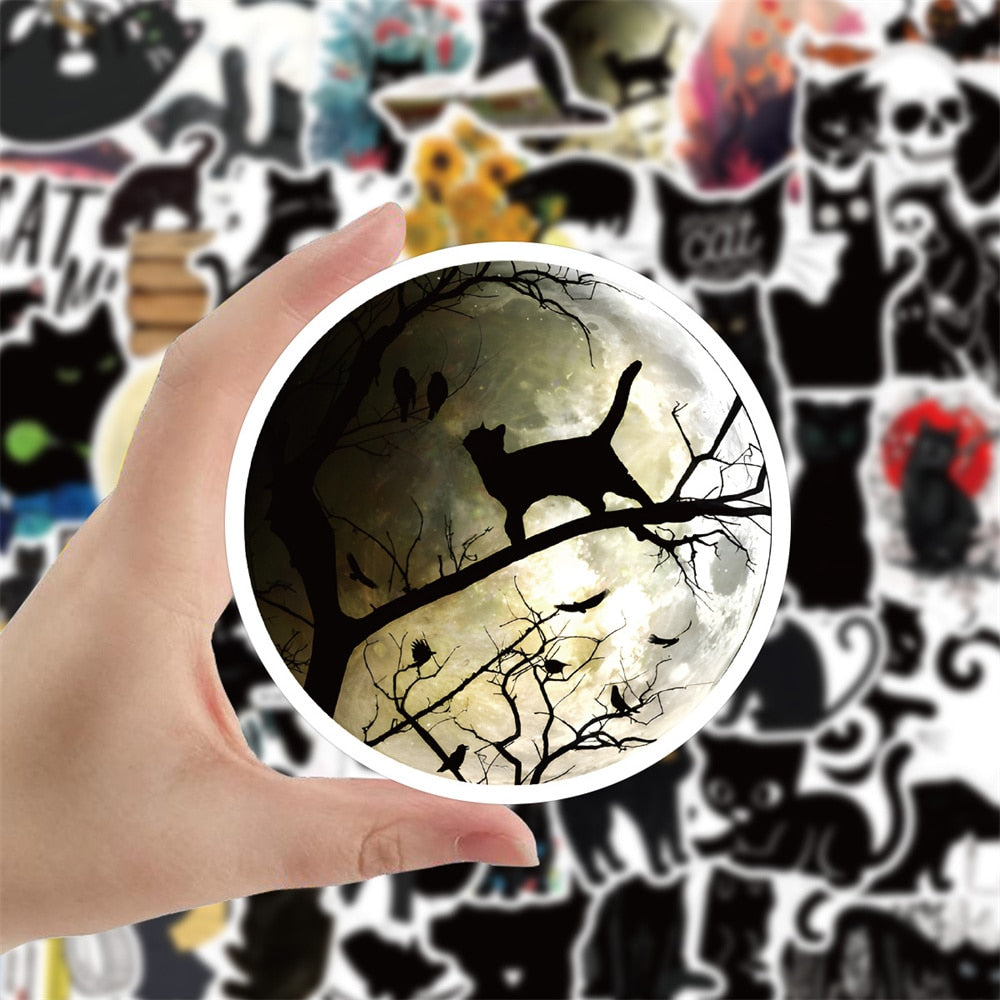 Black Cat Stickers
