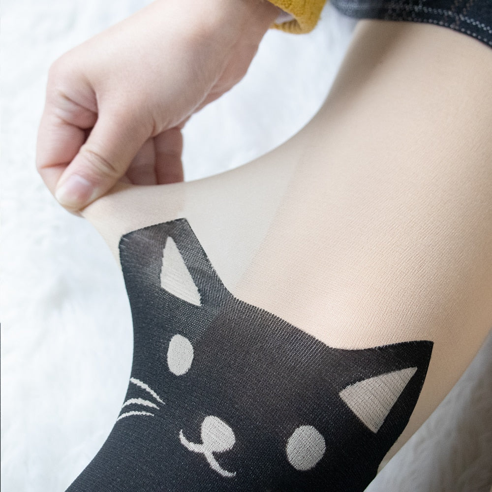 Black Cat Tights - Cat Tights